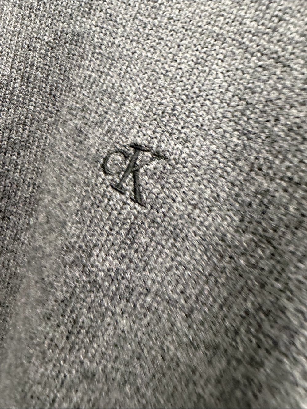 Calvin Klein men’s size large 14/16 grey half zip sweater new with tags MSRP $59
